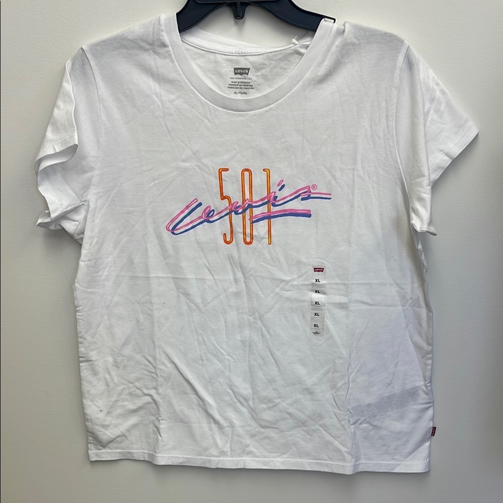 Levi's White Graphic Tee